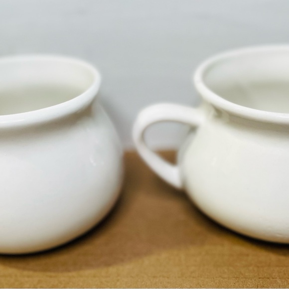 VTG Chicken Soup Recipe Mug Ceramic Orange Writing 4” W X 3 1/2” H Set Of Two - Picture 4 of 6